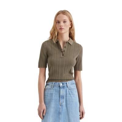 Polo à côtes slim en coton organique MARC O’POLO DENIM