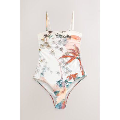 Maillot de bain bandeau effet ventre plat NEXT