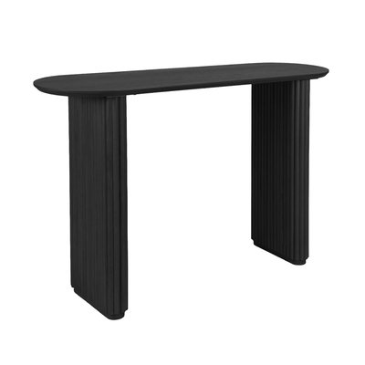 Console ovale bois d'hévéa placage chêne GABRIELLE SWEEEK
