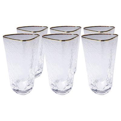 Lot de 6 verres hauts, HOMMAGE KARE DESIGN
