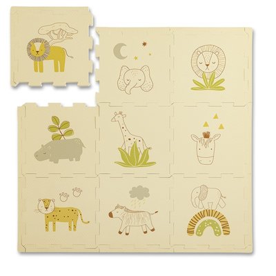 Tapis de jeu mousse à assembler SAFARI ANIMALS HAKUNA MATTE