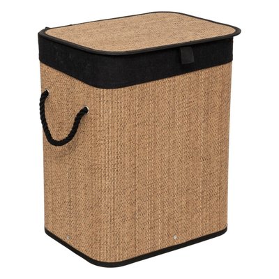 Panier à linge rectangulaire 60L en bambou ATMOSPHERA