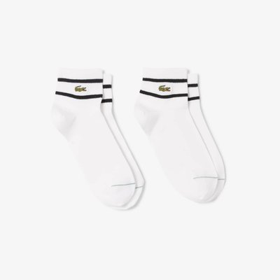 Lot de 2 paires de chaussettes rayées LACOSTE