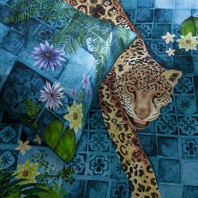 Majorelle 100% Cotton Sateen Pillowcase Pair PAOLETTI