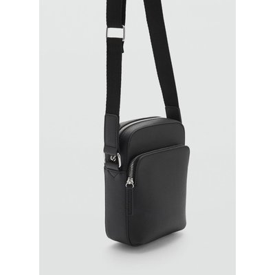 Sac bandoulière simili-cuir effet grainé MANGO MAN