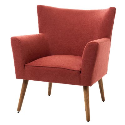 Fauteuil Leon brique AMADEUS