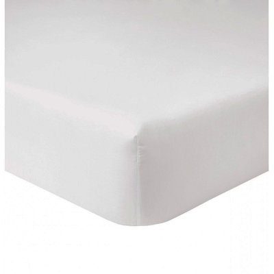 Drap housse percale de coton bonnet 30 cm uni C DESIGN HOME TEXTILE