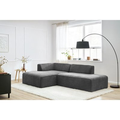 Canapé modulable 4 places en tissu texturé, MEGEVE BOBOCHIC