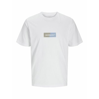 Футболка прямая с круглым вырезом и логотипом JACK & JONES