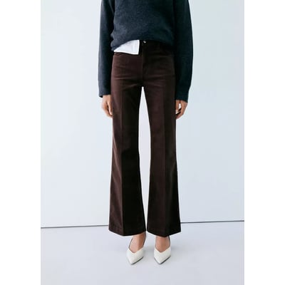 Pantalon flare velours côtelé MANGO