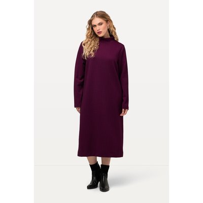 Robe en molleton texturé à col montant et ULLA POPKEN