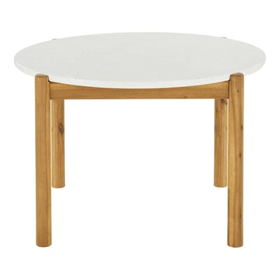 Table à dîner ronde terrazzo blanche ø120 BALI PIER IMPORT