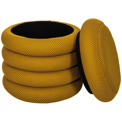 Pouf 2 en 1 en tissu coloré Atome CMP