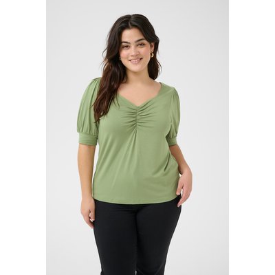 T-shirt à manches courtes coupe serré KAFFE CURVE