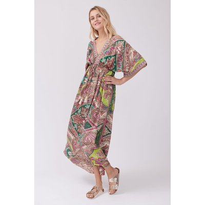Robe maxi imprimée Paisley manches kimono TABOU DERHY
