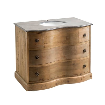 Meuble sous vasque en bois recyclé MIA MADE IN MEUBLES 