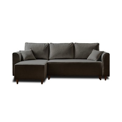 Canapé d'Angle Convertible en Tissu 4 places - SAPHIR LISA DESIGN