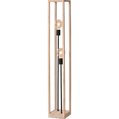 Lampadaire en bois et fer, épuré RECOLLECTION