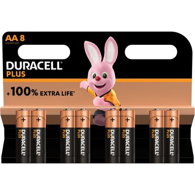Pile LR06 AA Lot 8 piles PLUS DURACELL
