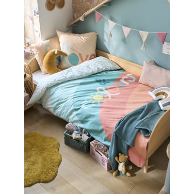 Parure housse de couette + taie d'oreiller BOHO VERTBAUDET