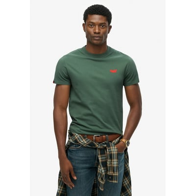 T-shirt Superdry Homme - Noir Et Vert - Taille Medium - Occasion En Très Bon état - Style Décontracté
