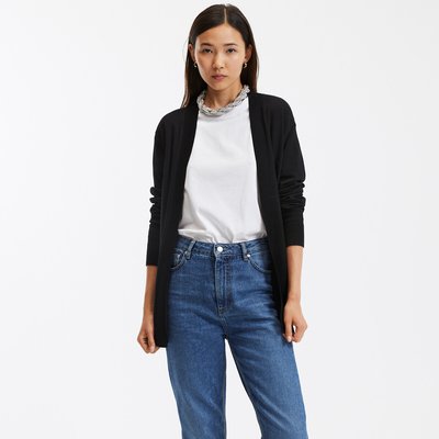 Gilet femme noir long outlet