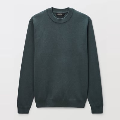 Pull col rond en mélange coton et cachemire MONOPRIX