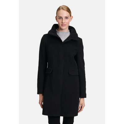 Manteau en laine à col droit GIL BRET