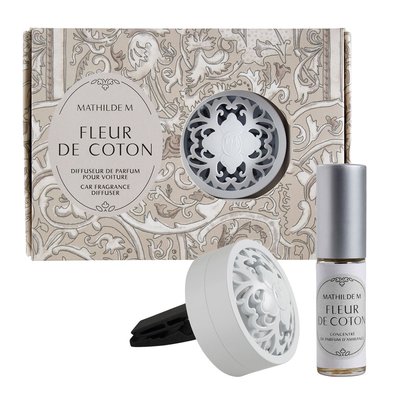 Diffuseur de parfum pour voiture parfumées - Fleur de Coton MATHILDE M