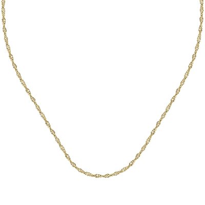 Collier en or jaune 375 SINGAPORE BLUESPIRIT