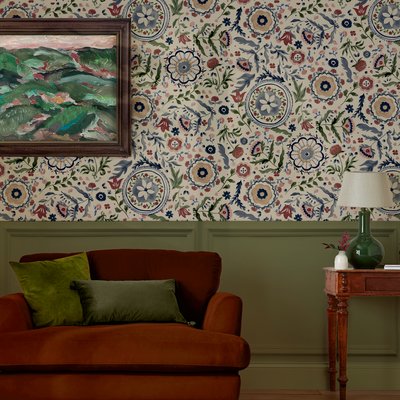 Papier peint Festival fleuri vintage JOULES