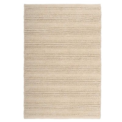 Tapis descente de lit en coton tressé beige 60x90cm WADIGA