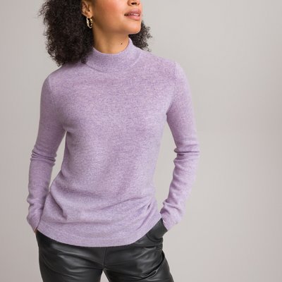 Pull en cachemire col montant en fine maille ANNE WEYBURN