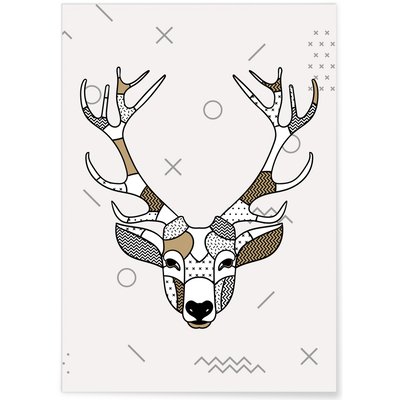 Affiche Cerf scandinave L'AFFICHERIE