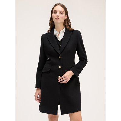 Manteau slim en drap de laine mélangée avec doublure intérieure MOTIVI