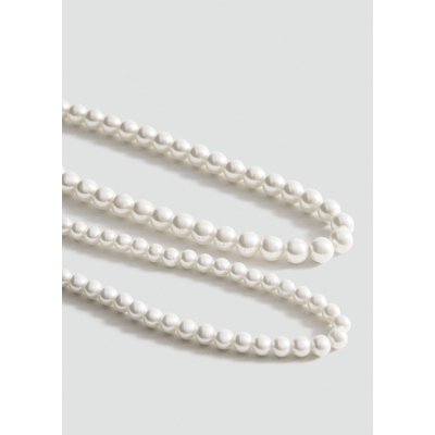 Collier double perle verre MANGO