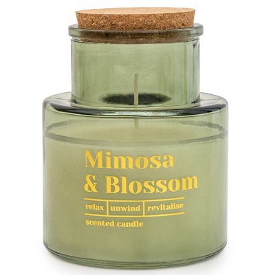 Glass Candle 'Mimosa and Blossom' SO'HOME