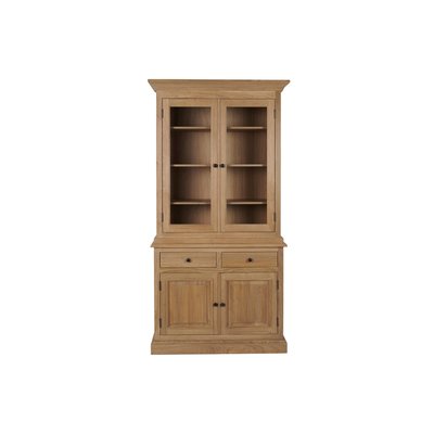 Buffet vaisselier en chêne 2 portes vitrées 2 tiroirs 2 portes bois - VICTORIA HELLIN, DEPUIS 1862