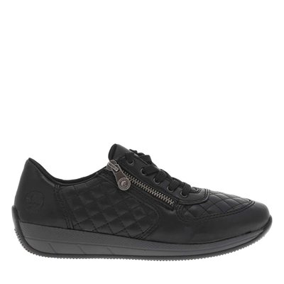 Baskets basses cuir talon compensé bas RIEKER