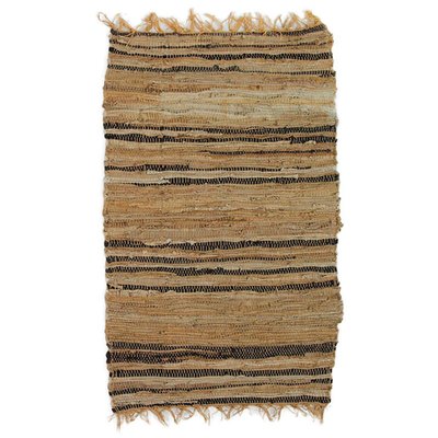 Tapis en cuir rayures fines   85x50 THE DECO FACTORY