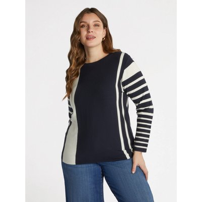 Maglia con gioco di righe con viscosa LENZING™ ECOVERO™ FIORELLA RUBINO