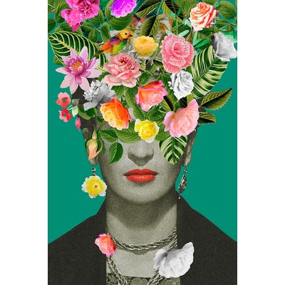 Tableau de fleurs frida fleurie HEXOA