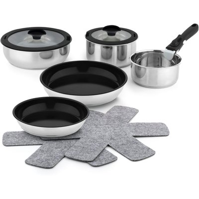 Batterie de cuisine 10 pcs revetement sain - Sans PFAS ESSENTIEL B