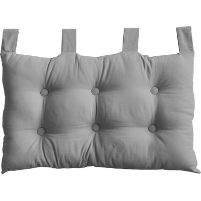 Coussin tête de lit en coton et pattes boutonnées HOME MAISON