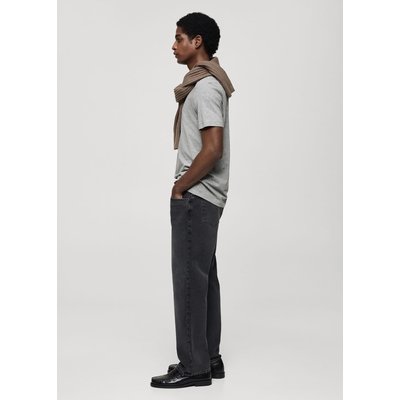 T-shirt col en V slim-fit 100 % coton MANGO MAN