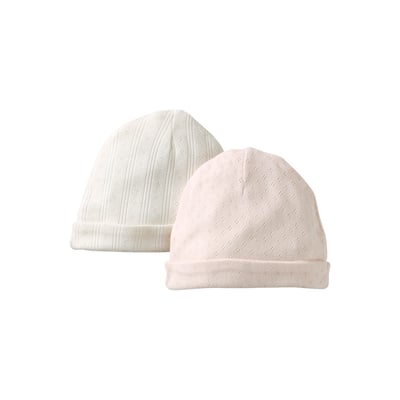 Lot de 2 bonnets en coton VERTBAUDET
