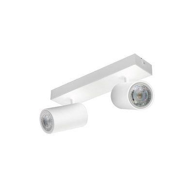 Spot Double Blanc Ampoule Gu10 Orientable Et Inclinable MILLUMINE