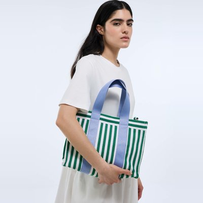 Cabas rayé en coton BIO GOTS MONOPRIX