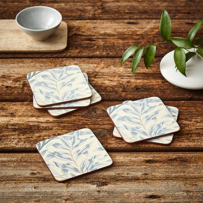 Set of 6 Morris & Co. Willow Bough Coasters MORRIS & CO.