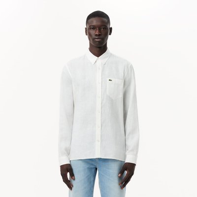 Chemise en lin manches longues LACOSTE